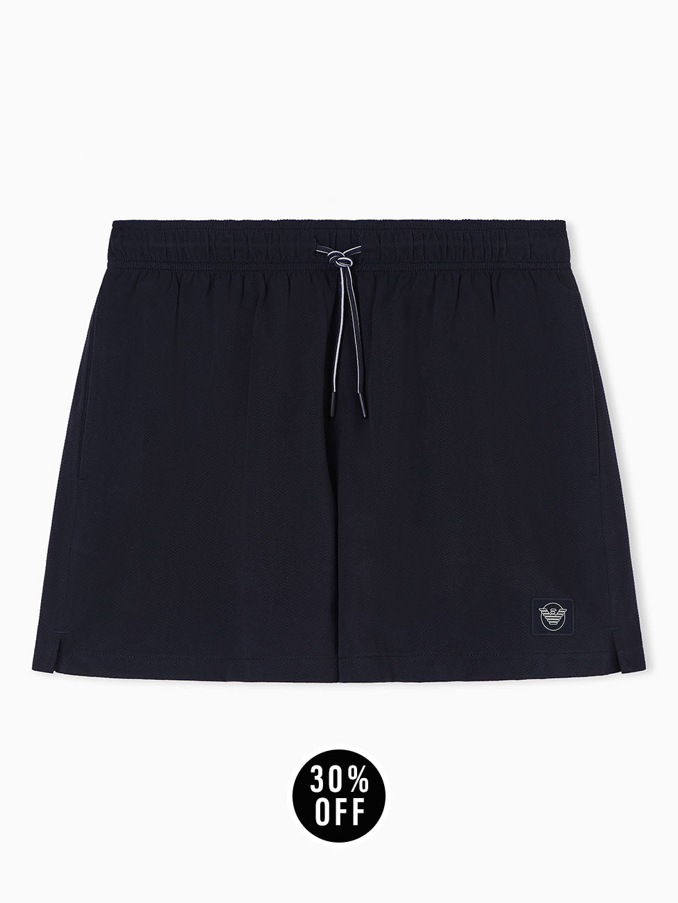 Emporio Armani Satin Label Patch Swim Shorts