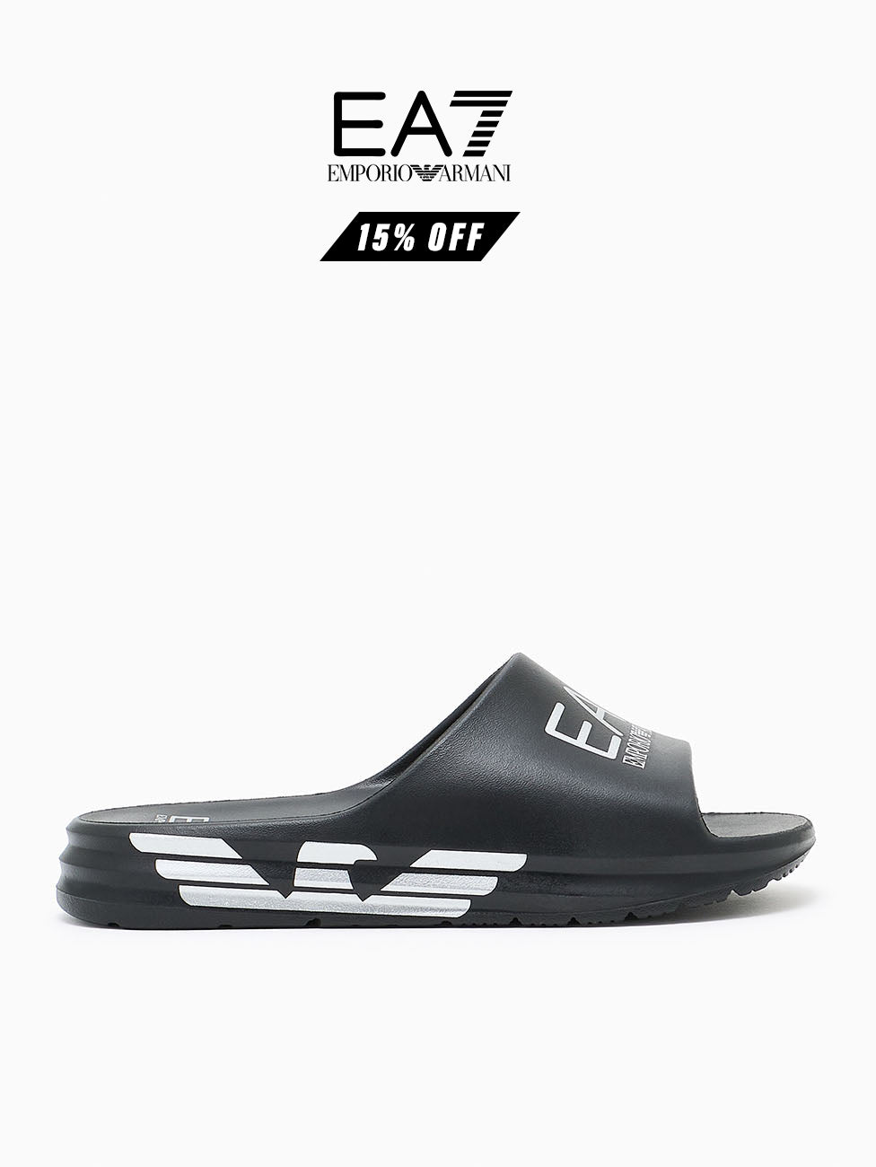 EA7 Logo Crusher Distance Slippers