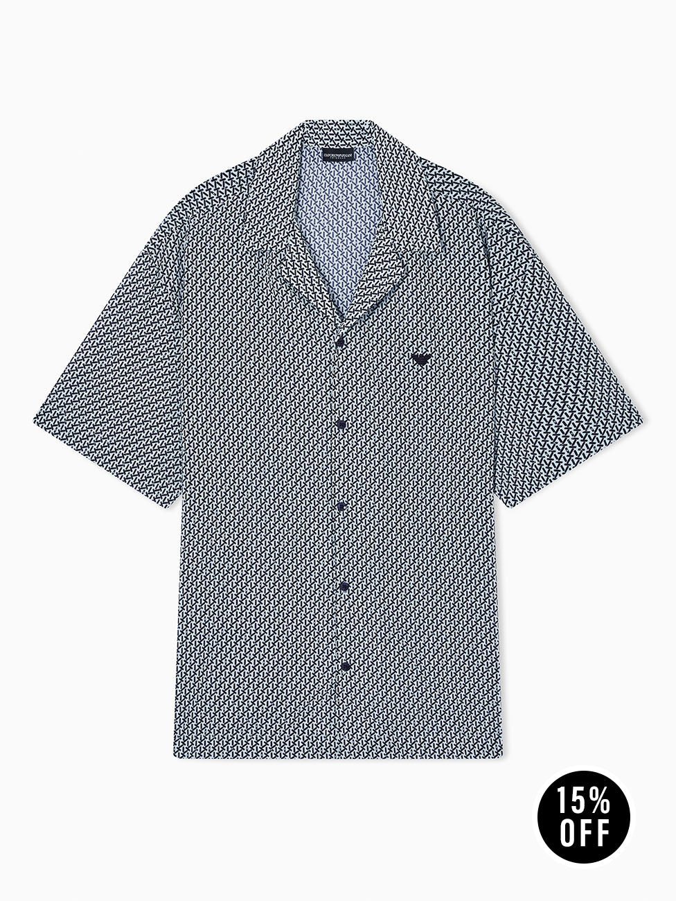Emporio Armani Mixed Pattern Shirt