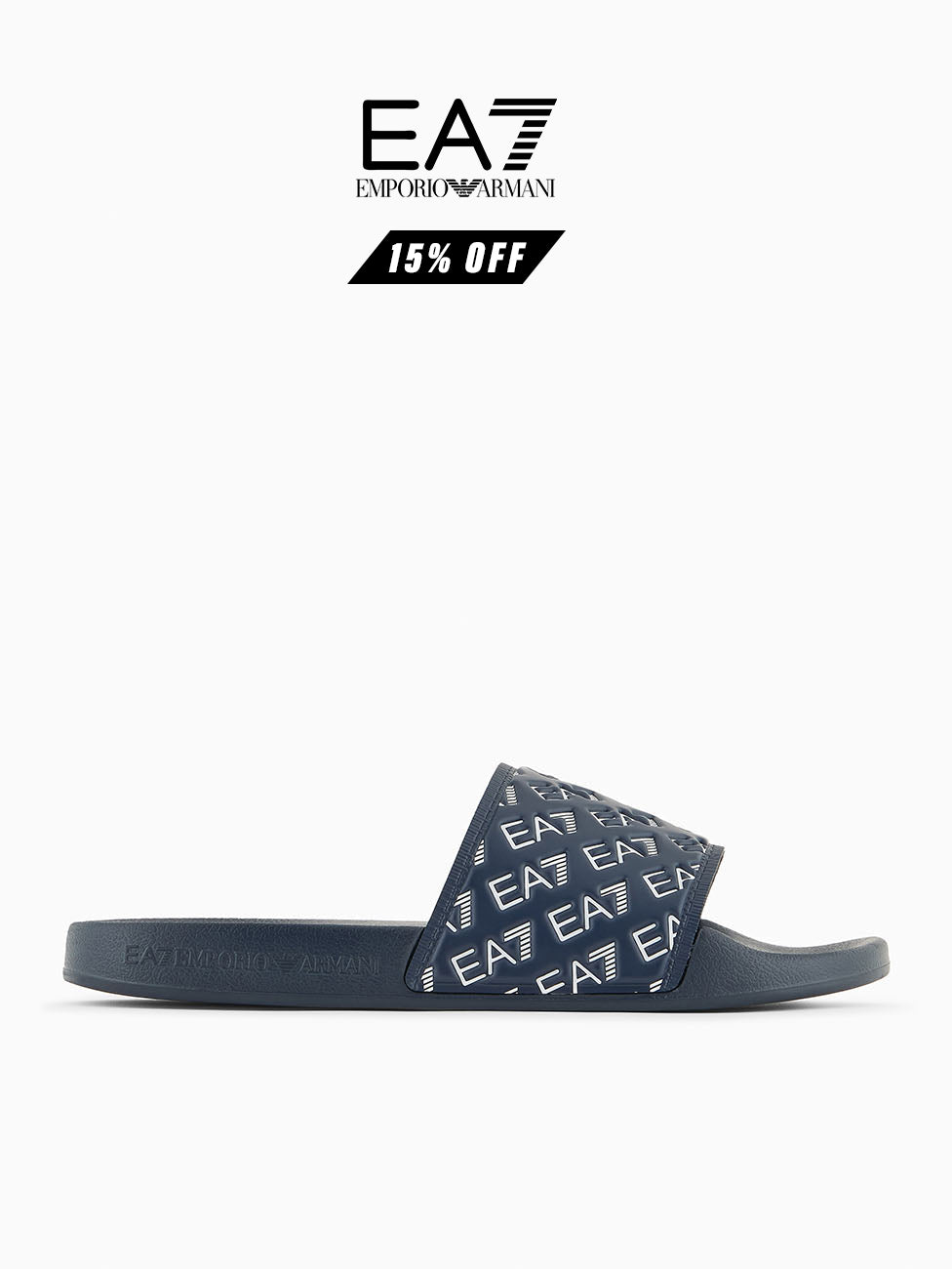 EA7 Navy Water Sport Beach Slippers