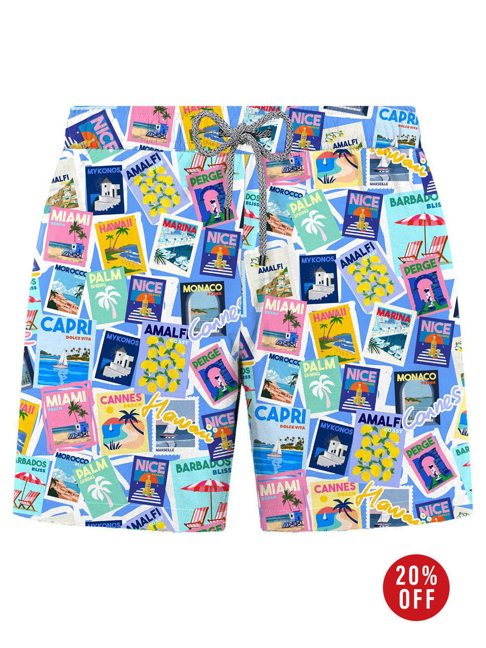 John Frank Summer Sun Printed Swimshorts