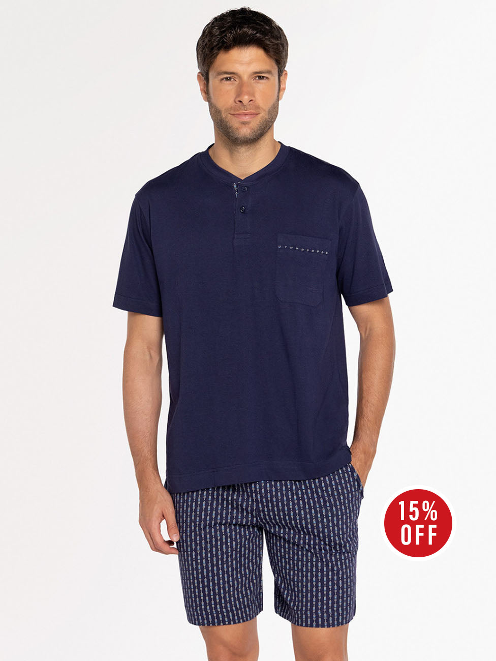 Punto Blanco Santorini Cotton Men's Short Pyjama