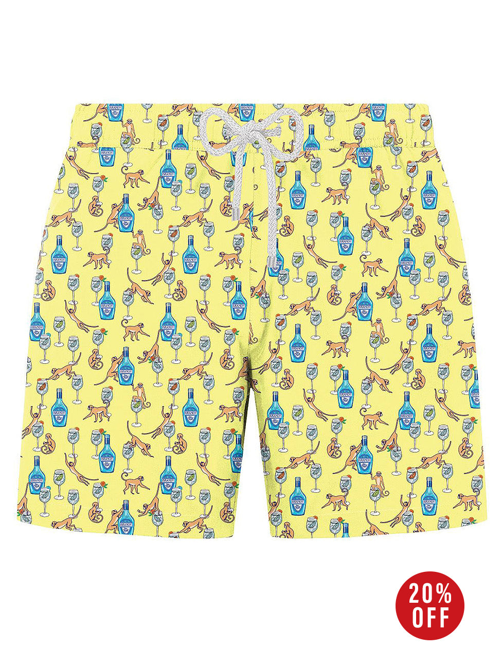 John Frank Crayz Monkey Printed Swimshorts