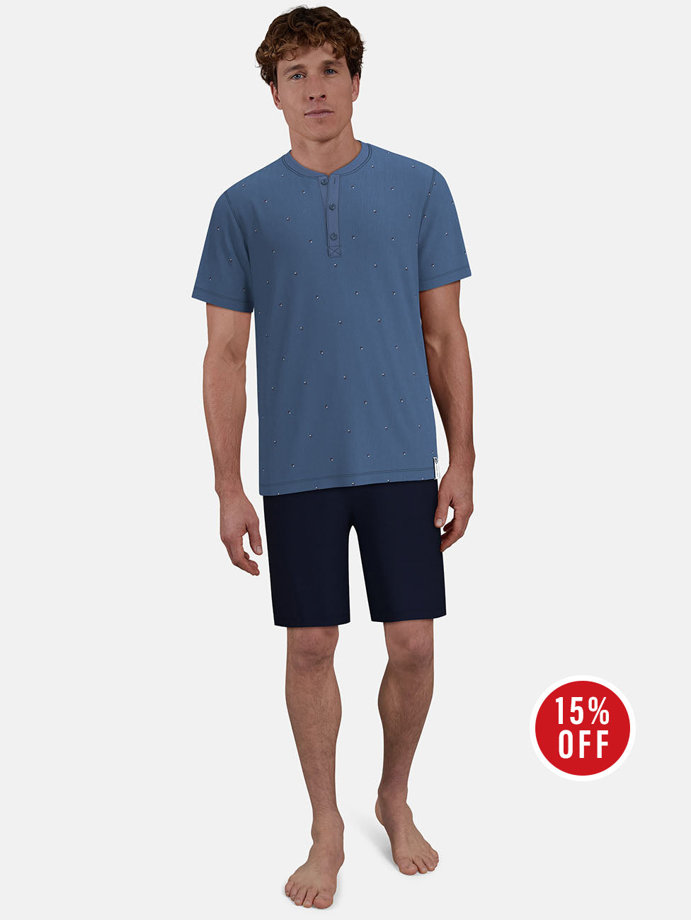 Ceceba Men's Short Blue Pyjama