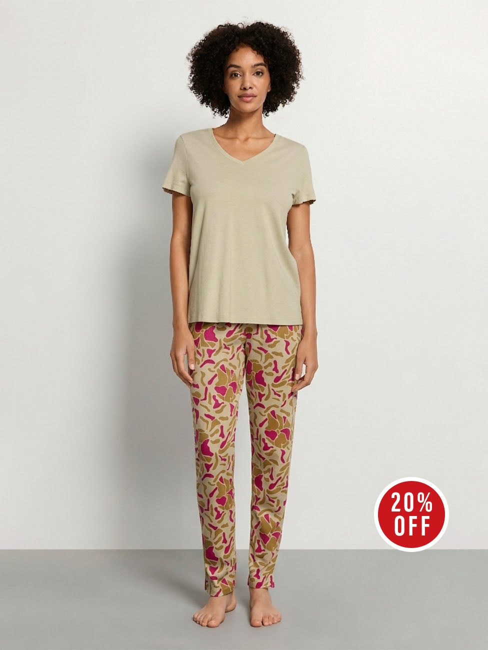 Hanro Illustrated Petals Women's Pyjama