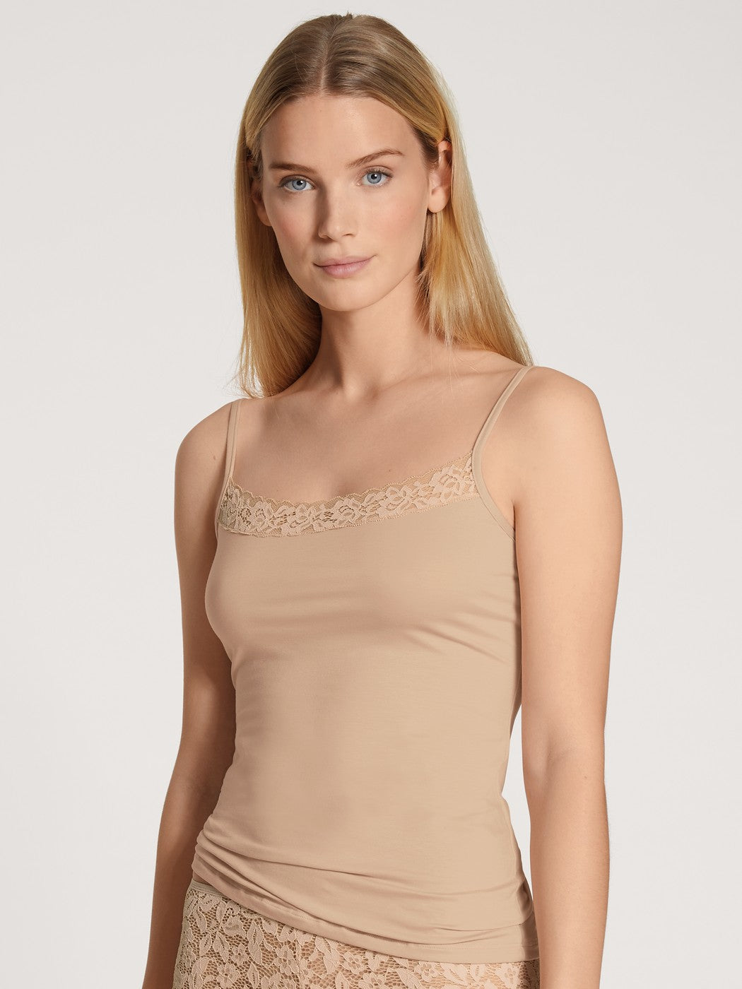 Calida Natural Comfort Lace Women Spaghetti Top