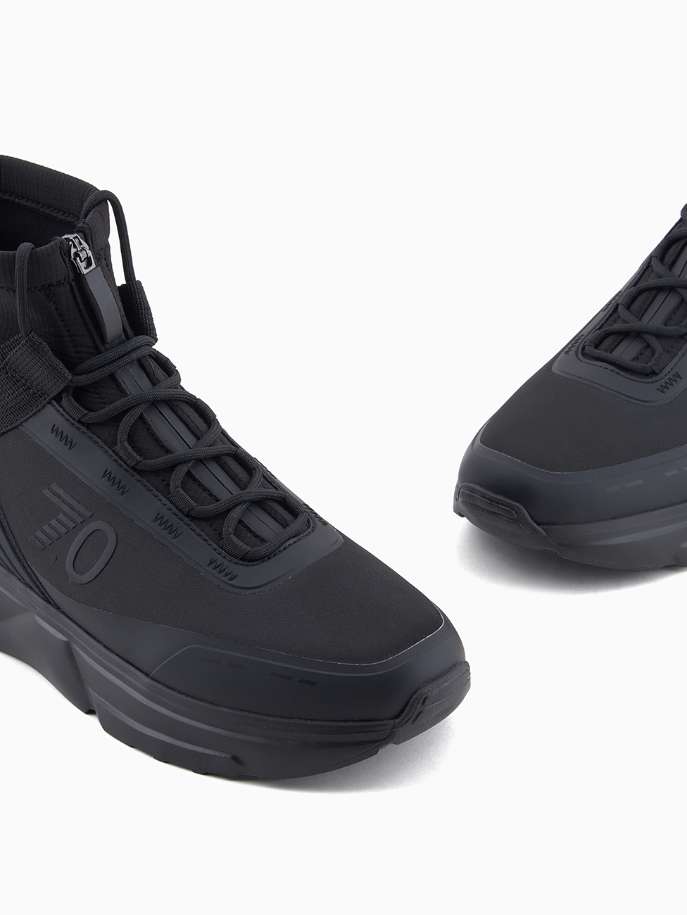 EA7 Triple Matt Black 7.0 High-top Sneakers