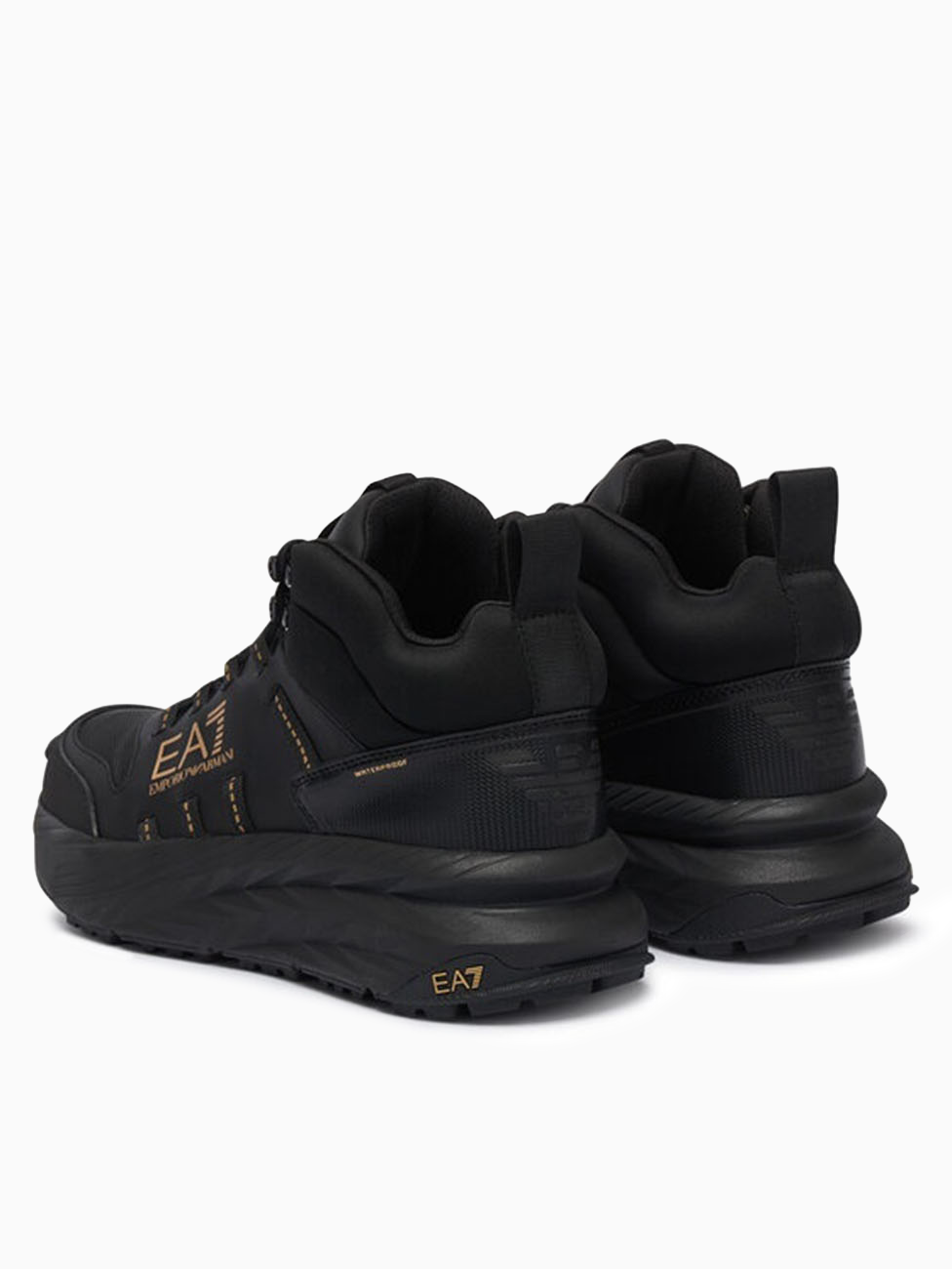 EA7 Triple Black & Gold Crusher Sonic Waterproof Boots