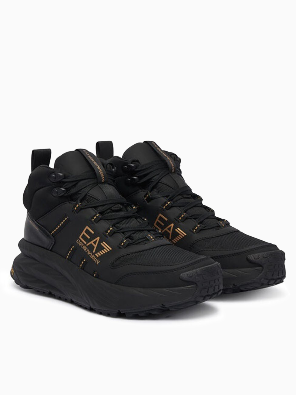 EA7 Triple Black & Gold Crusher Sonic Waterproof Boots