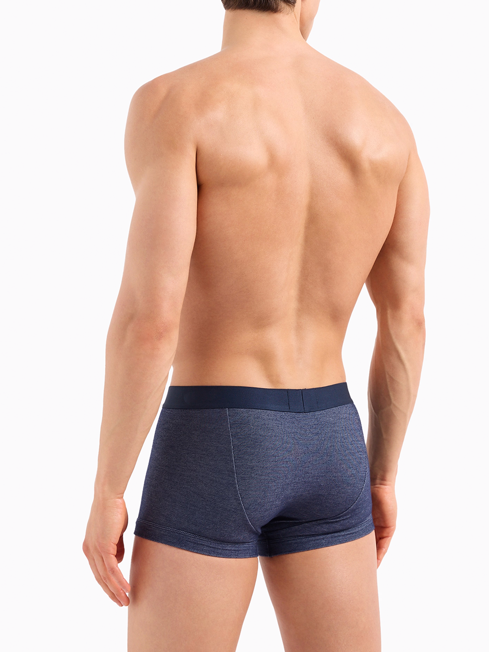 Emporio Armani Indigo Jacquard Boxer Briefs