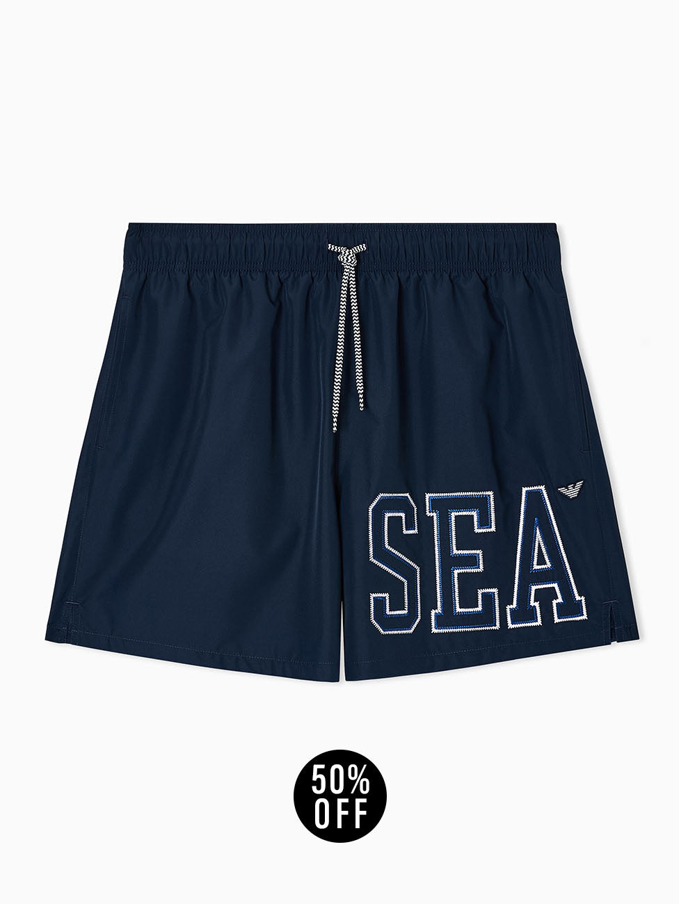 Emporio Armani Sea Embroidery Beach Shorts
