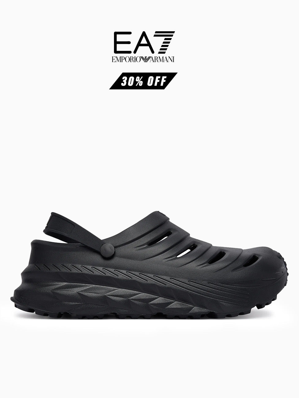 EA7 Triple Black Crusher Sonic Slippers