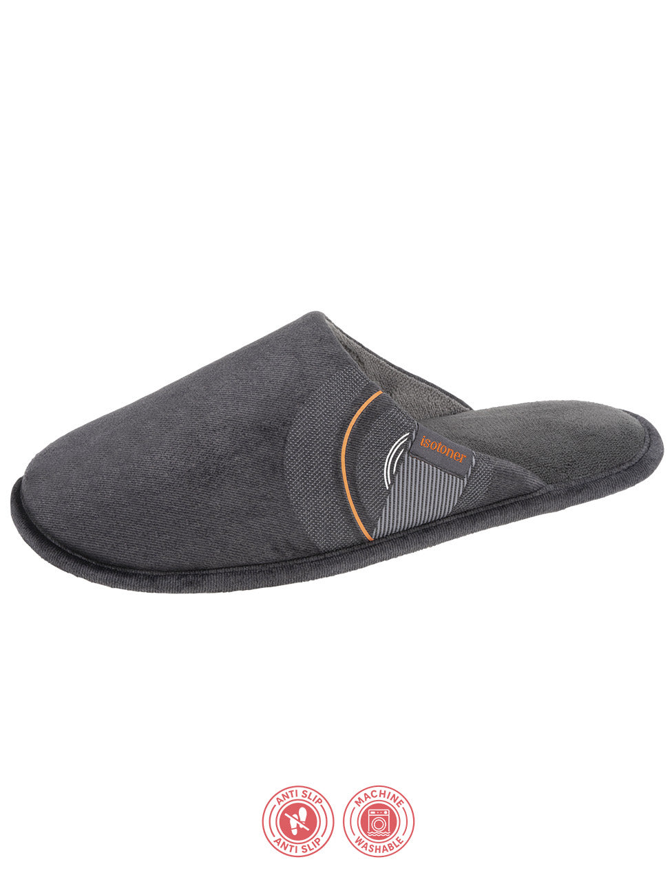 Isotoner Grey Men's Slippers