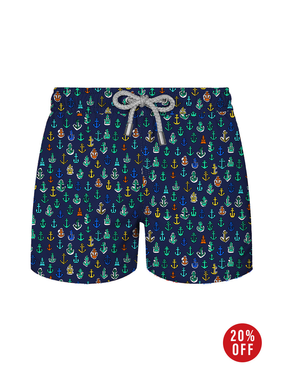 John Frank Kids All Over Printed Swim Short Anchor