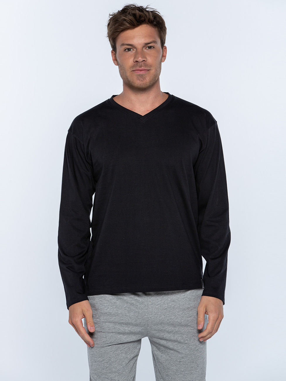 Punto Blanco Basix Long-sleeved V-neck T-shirt