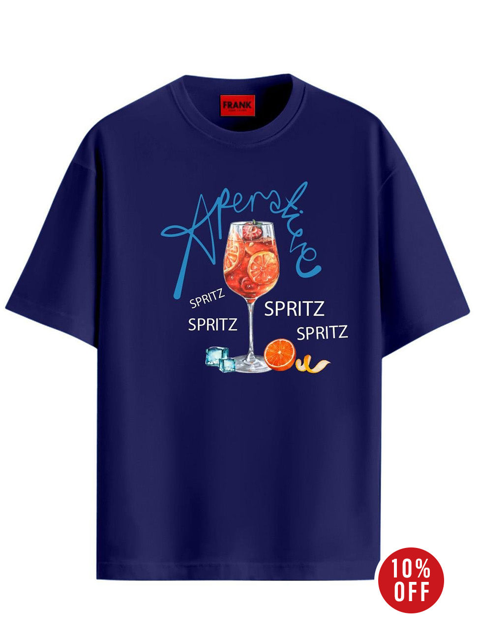 John Frank Orange Cocktail Printed T-Shirt