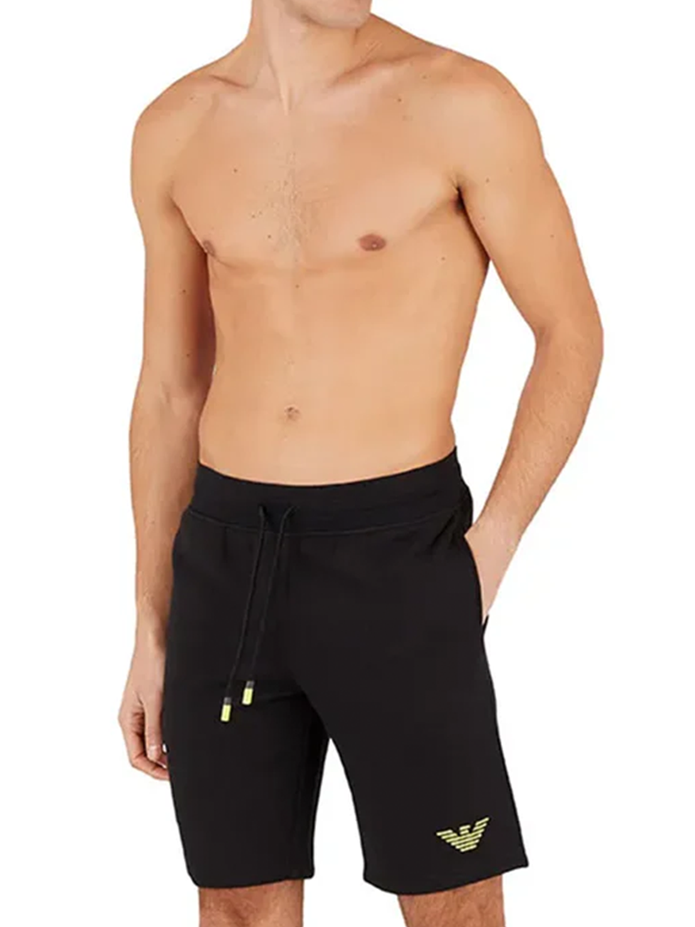 Emporio Armani Embroidered Eagle Shorts