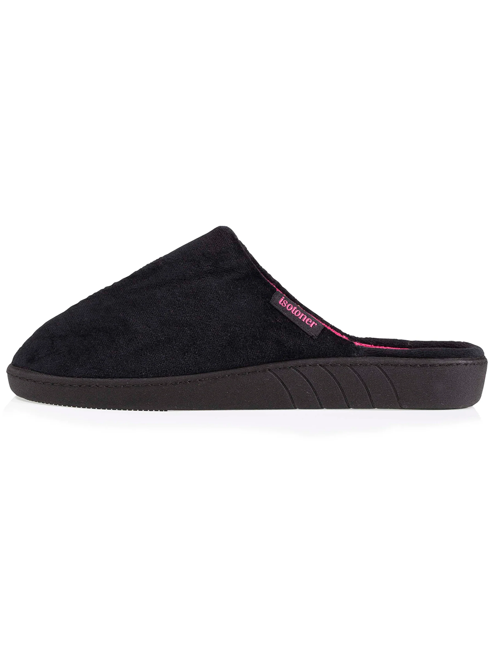 Isotoner Women's Black Mule Slippers