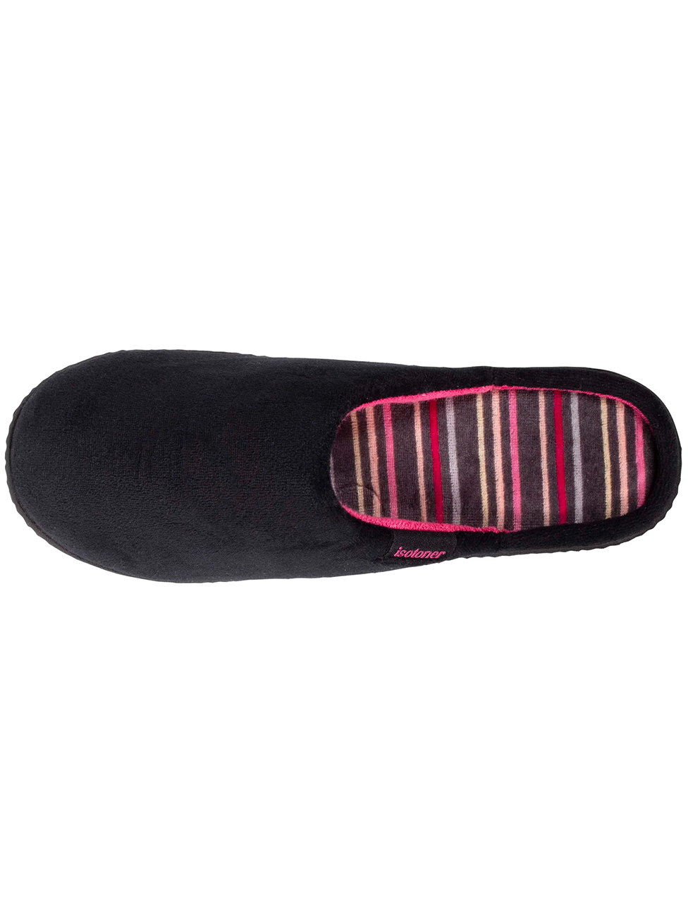 Isotoner Women's Black Mule Slippers
