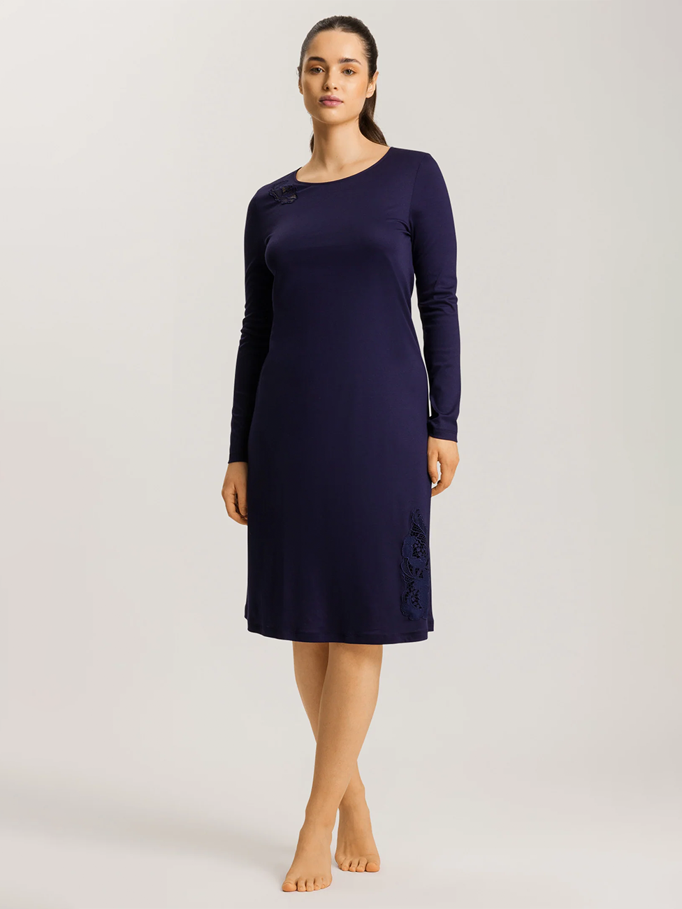 Hanro Embroidered Cotton Nightgown