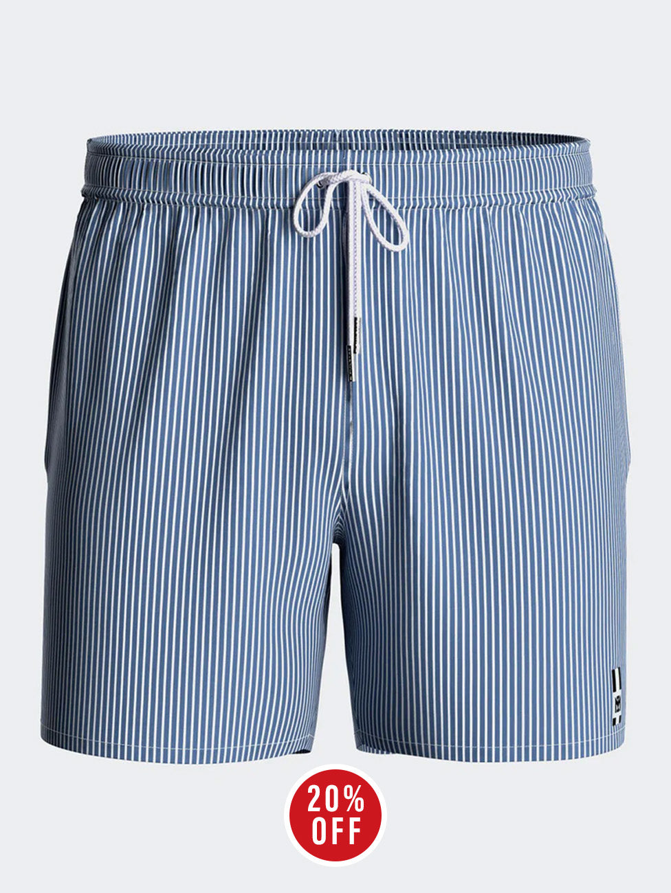 Impetus Blue Striped Swim Shorts