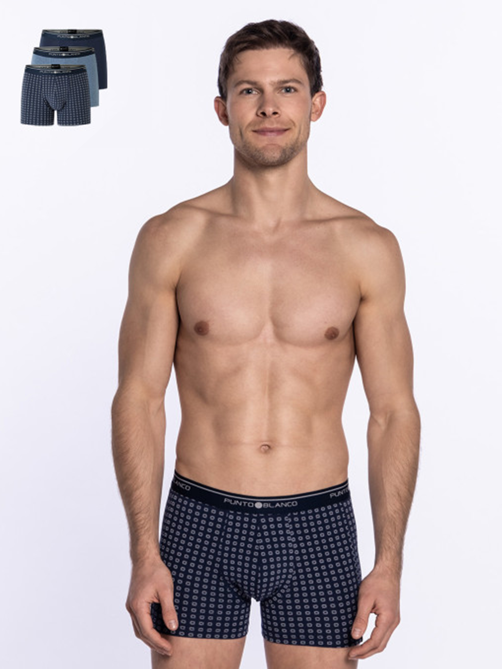 Punto Blanco Basix Triplo Cerrado Boxer (Pack of 3)