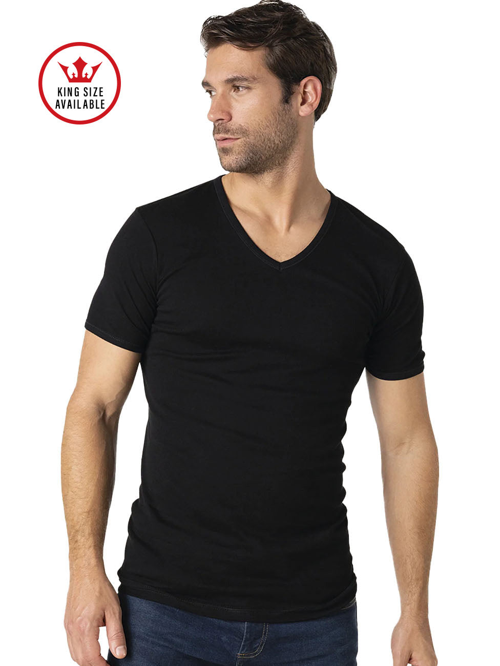 Eminence Pure Premium Cotton Men's V-Neck T-shirt
