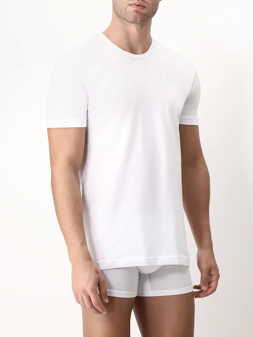 CAGI Natural Comfort Cotton Crew-neck T-Shirt