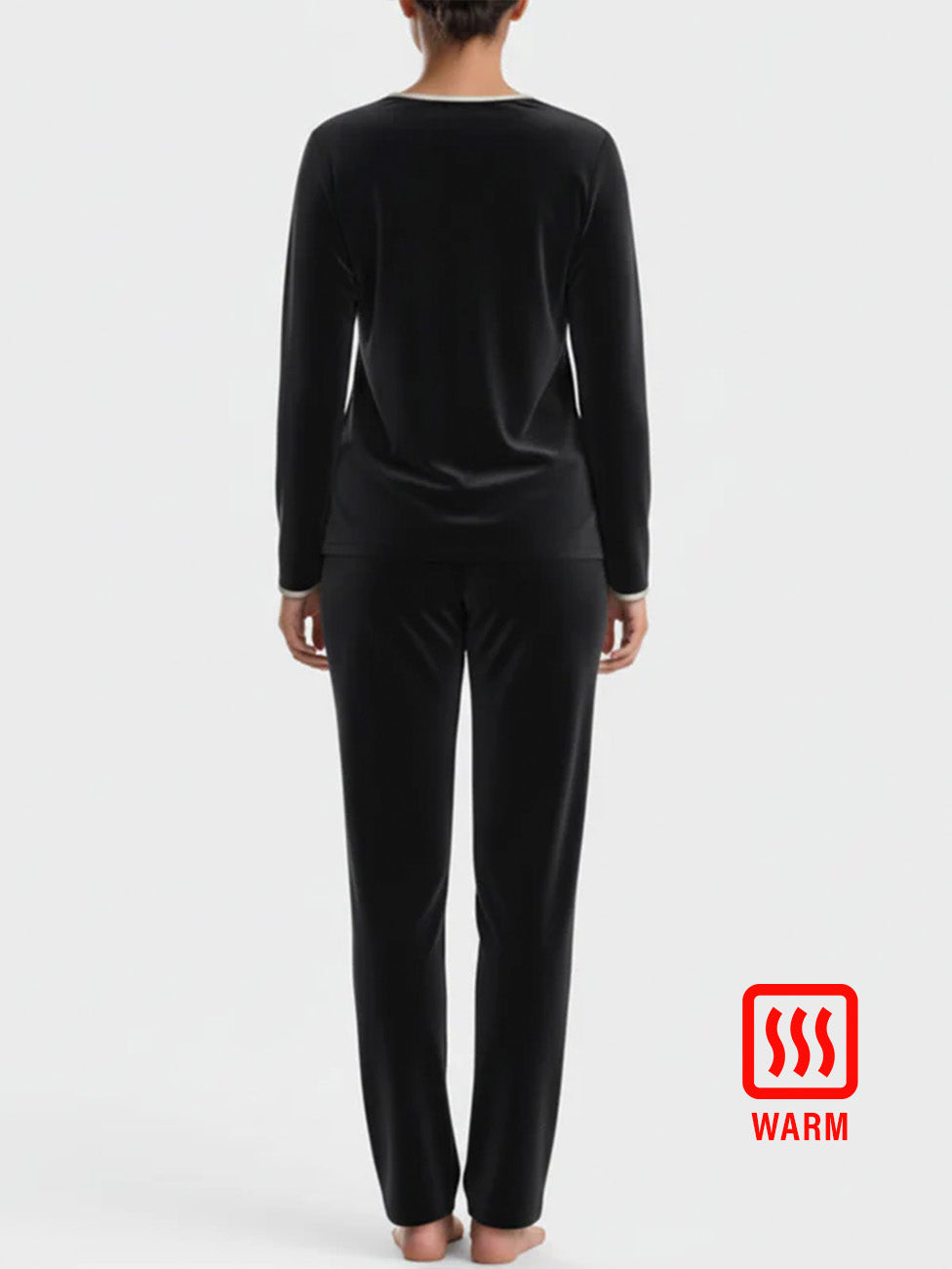 Impetus Navy Cotton Modal Women's Velvet Pyjama