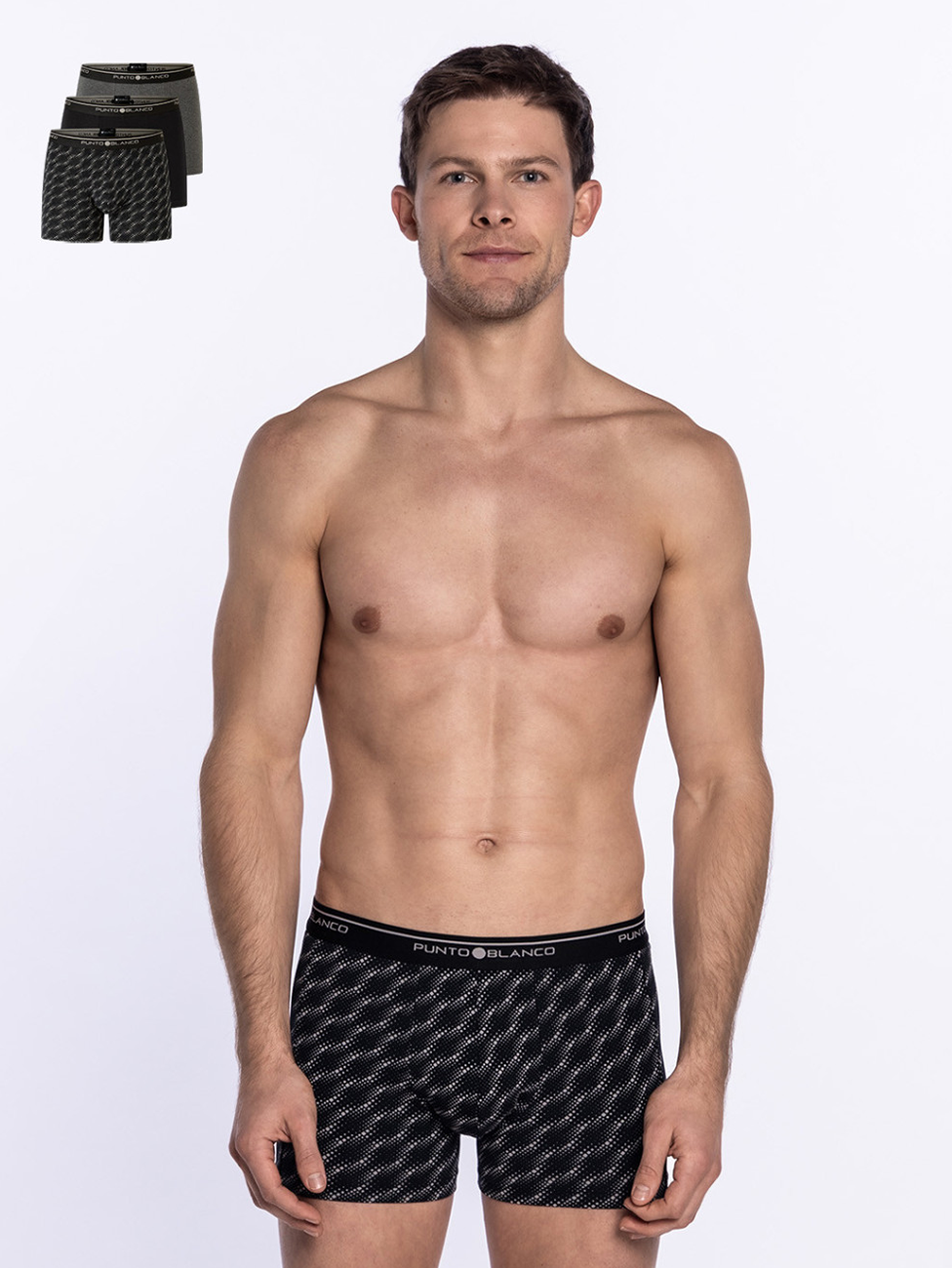 Punto Blanco Basix Triplo Cerrado Boxer (Pack of 3)