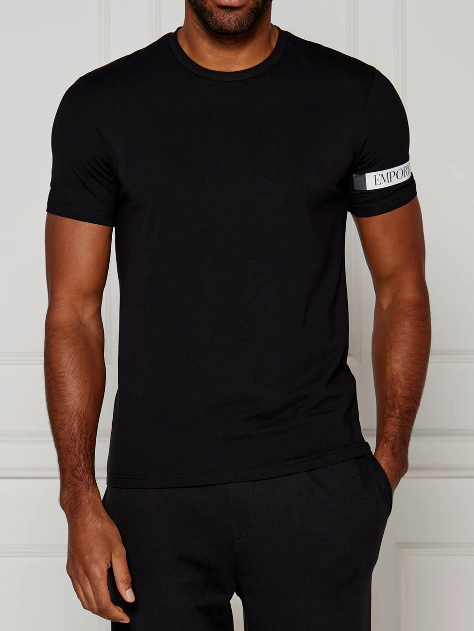 Emporio Armani Men's Knit Crew T-Shirt