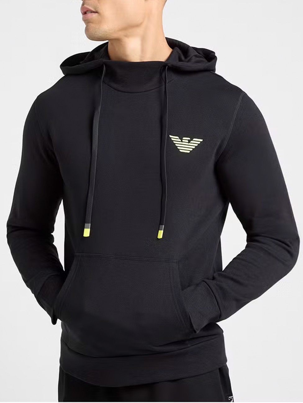 Men's Hoodie Ea7 EA7 Emporio Armani Mens Navy Pullover Hoodie