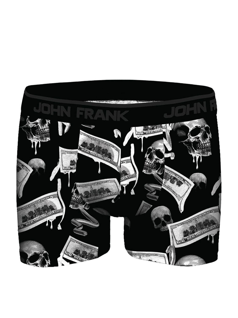 John Frank Digital World Micro Modal Boxer - Black Money