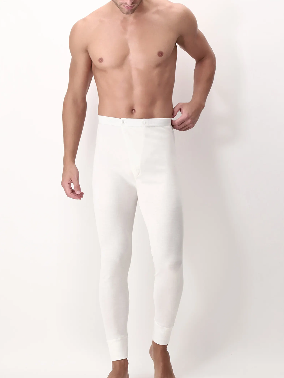 CAGI Tandem Wool and Cotton Long John