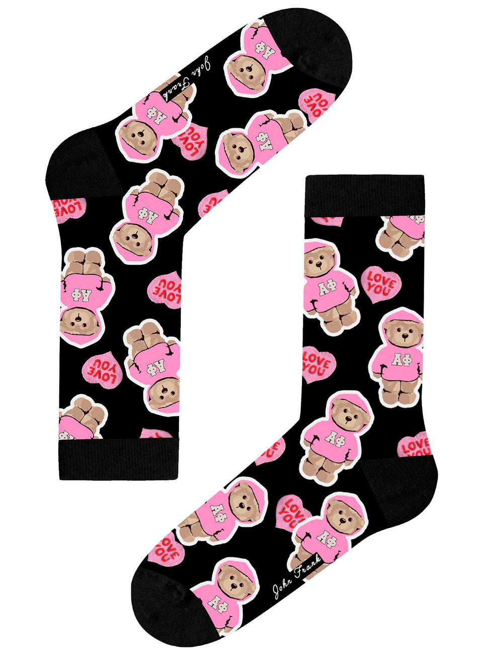 John Frank Love Bear Fun Women's Socks