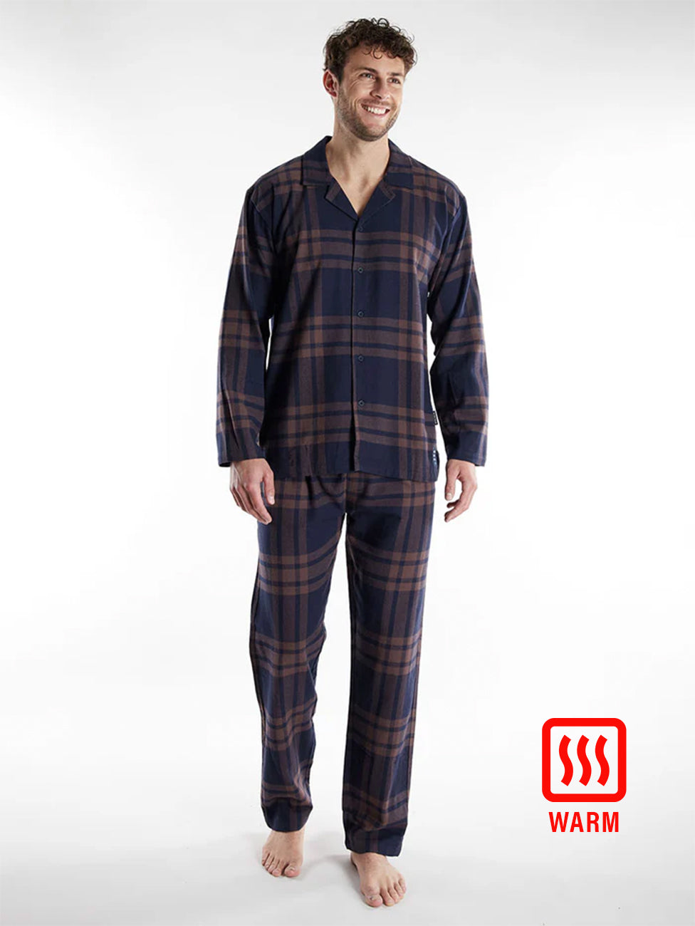 Tom Tailor Dark Brown Flannel Checkered Pyjama