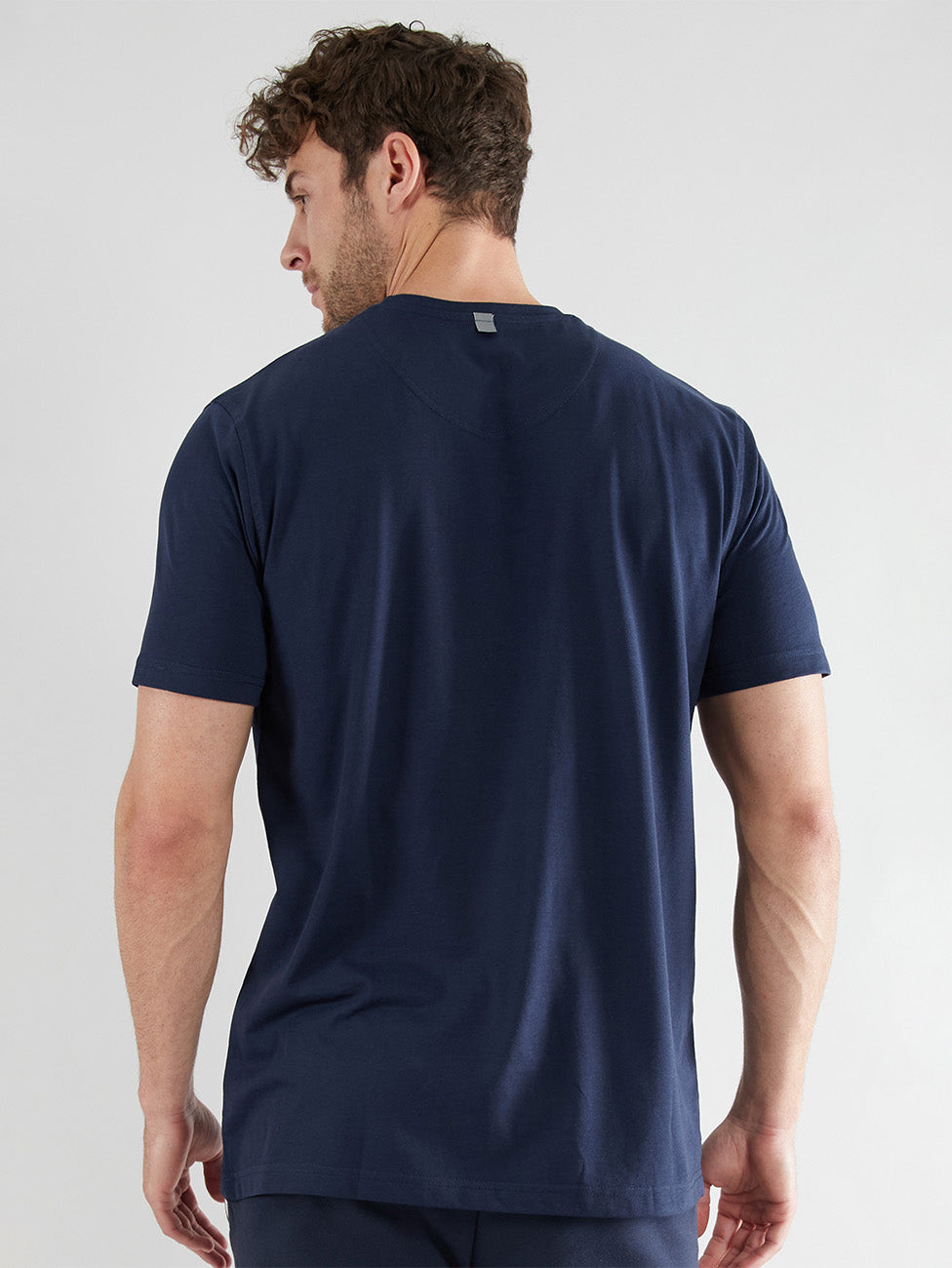 Bugatti Blue Logo Crew Neck T-Shirt