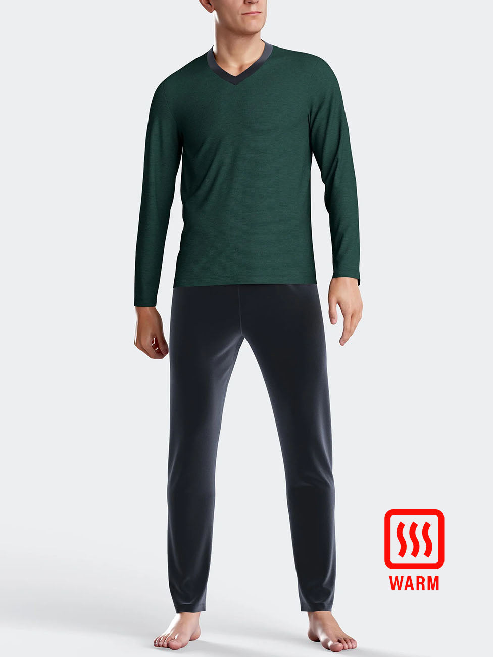 Impetus Green Velvet Thermal Men's Pyjama