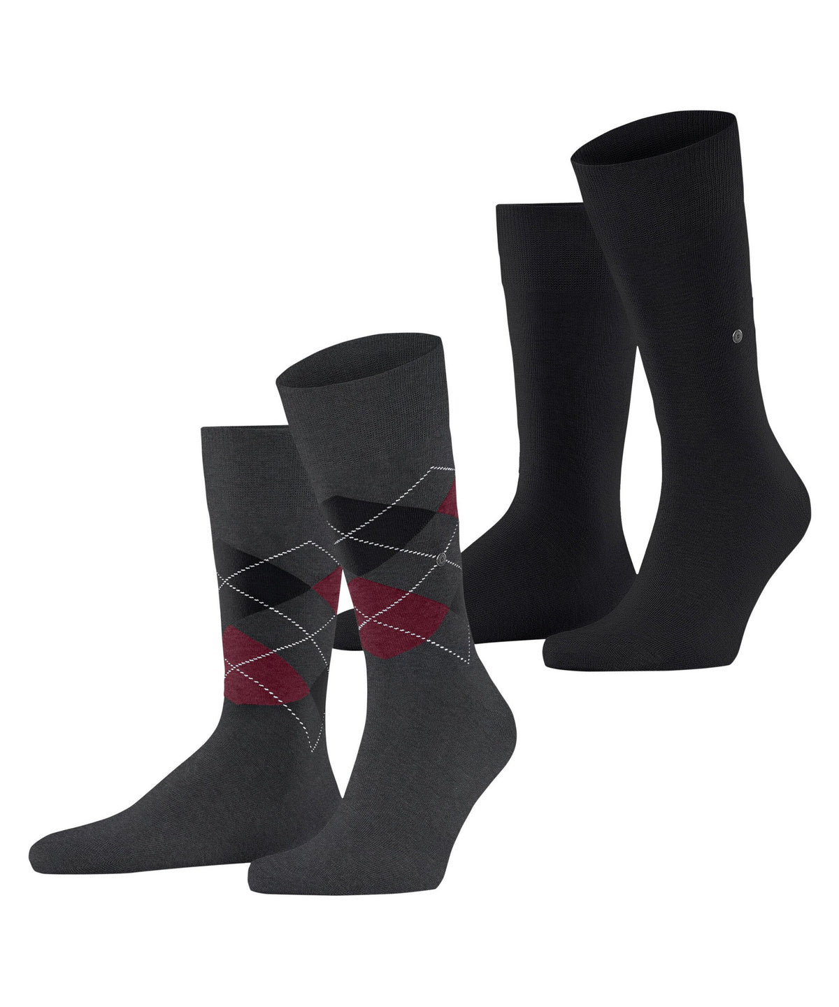 Burlington Everyday Argyle Mix Men Socks (Pack of 2)