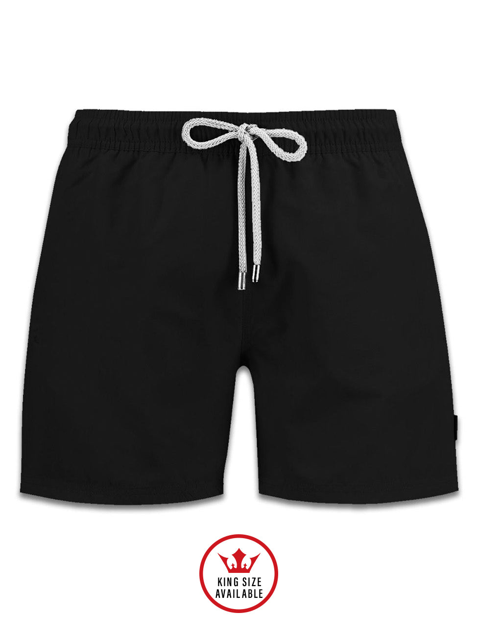 John Frank Black Unique Color Swim Shorts