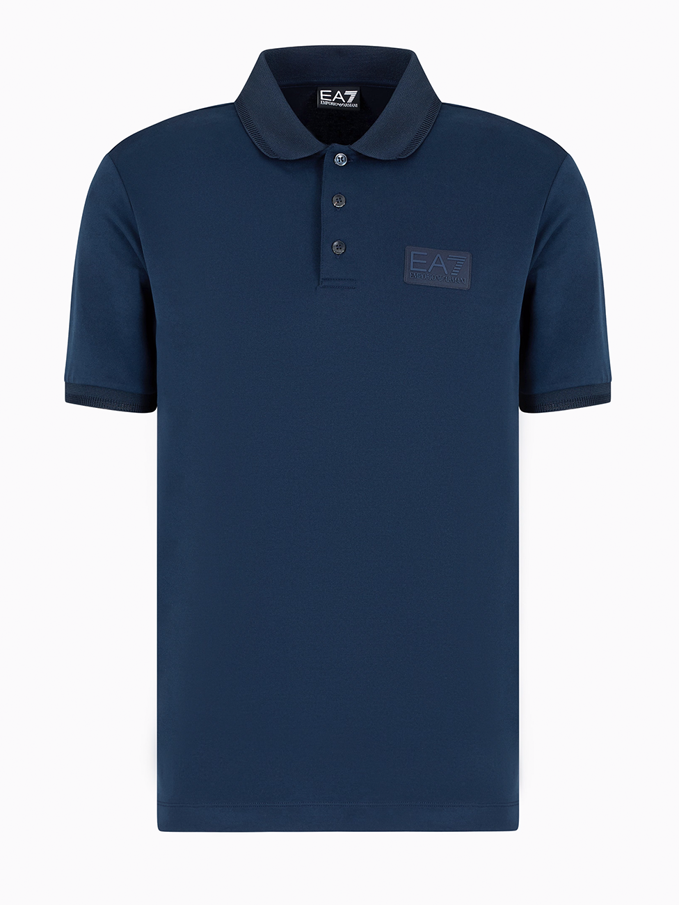 EA7 Lux Identity Modal-blend Polo Shirt