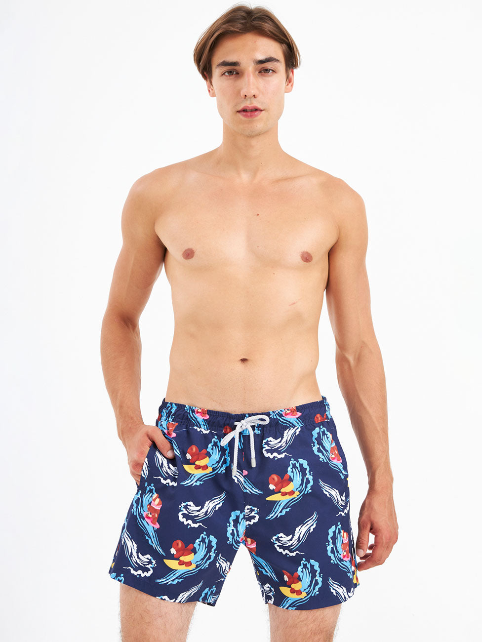 John Frank All Over Printed Swim Shorts - Surfer
