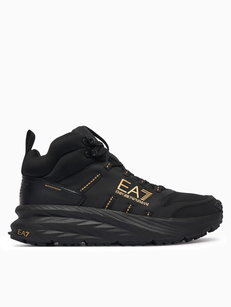 EA7 Triple Black & Gold Crusher Sonic Waterproof Boots