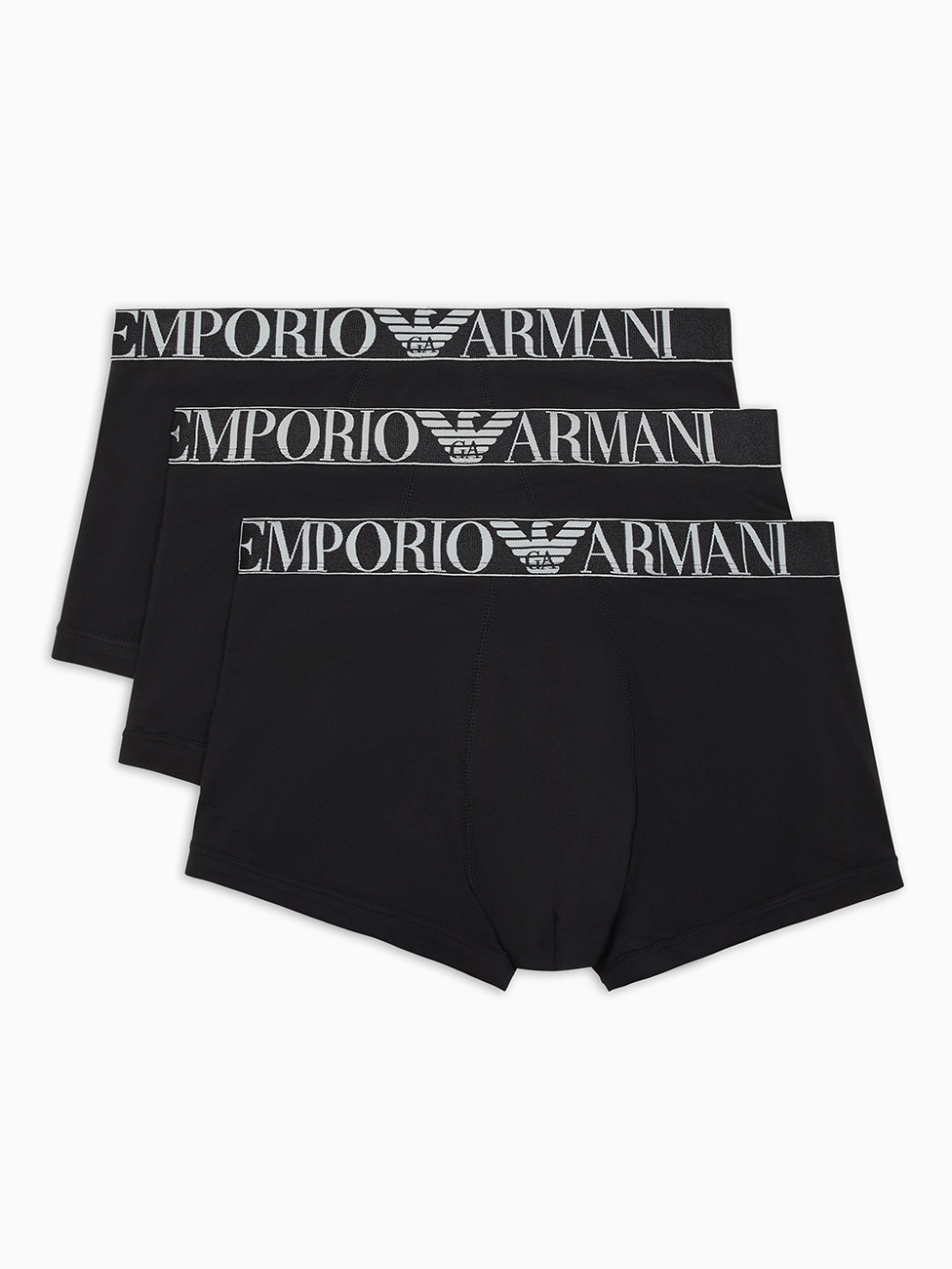 Emporio Armani Shiny Logoband Boxer Briefs (Pack of 3)