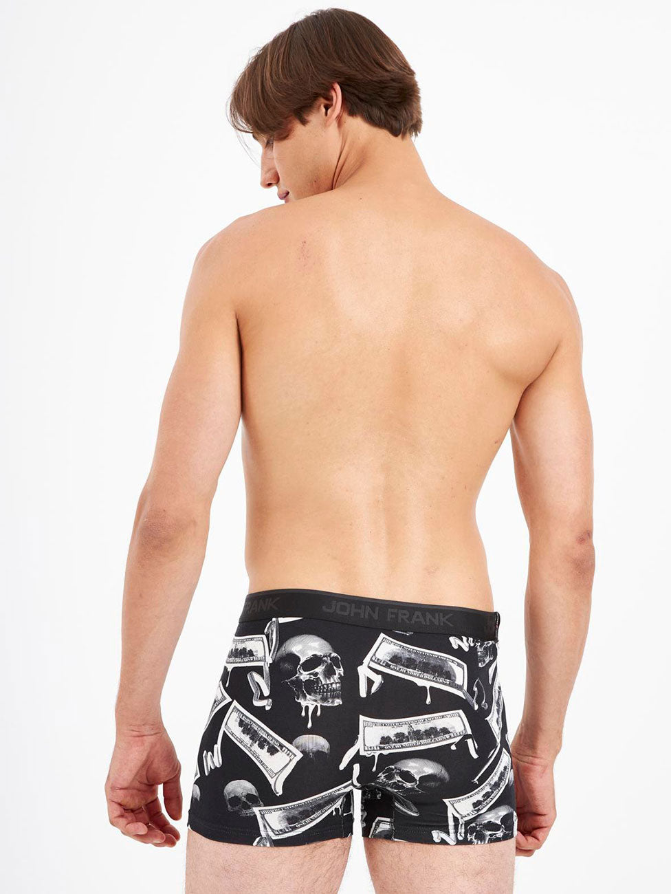 John Frank Digital World Micro Modal Boxer - Black Money