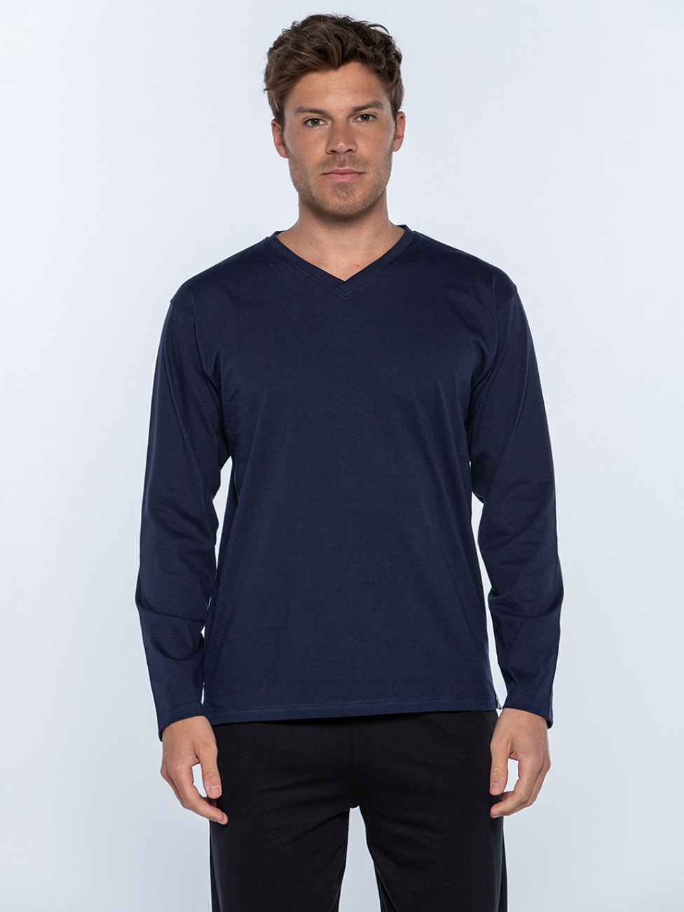 Punto Blanco Basix Long-sleeved V-neck T-shirt