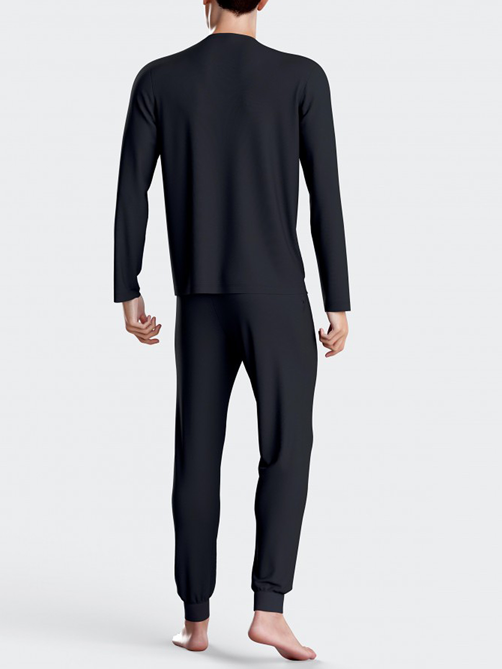 Impetus Navy Lyocell Long Men's Pyjama
