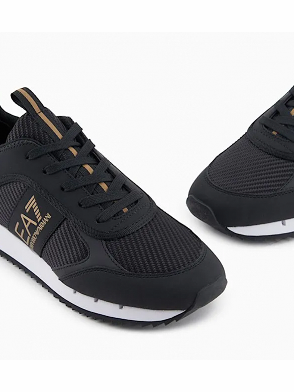 EA7 Black & Gold Carbon Sneakers
