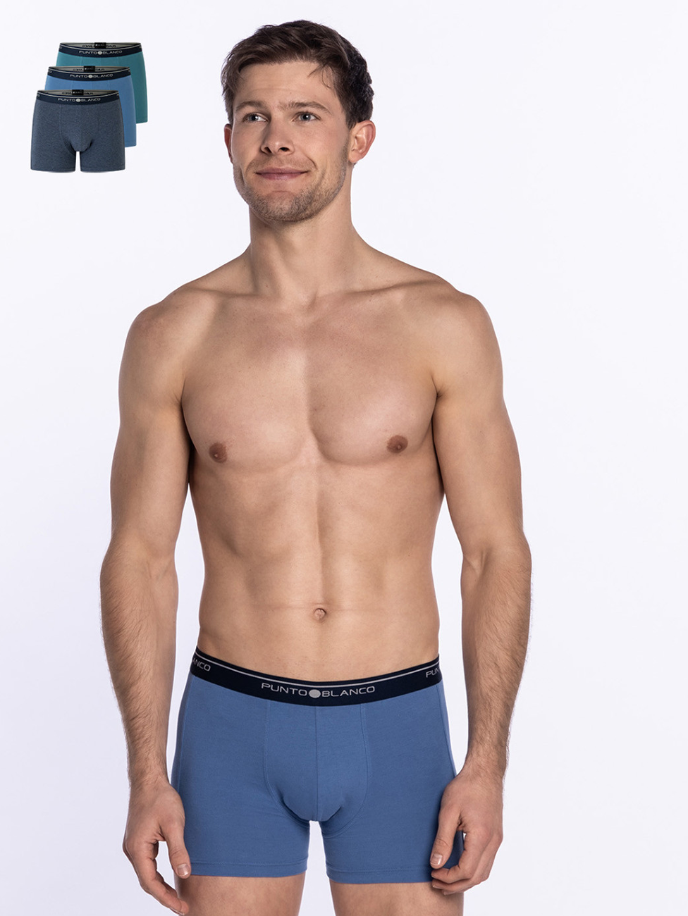 Punto Blanco Basix Triplo Cerrado Boxer (Pack of 3)