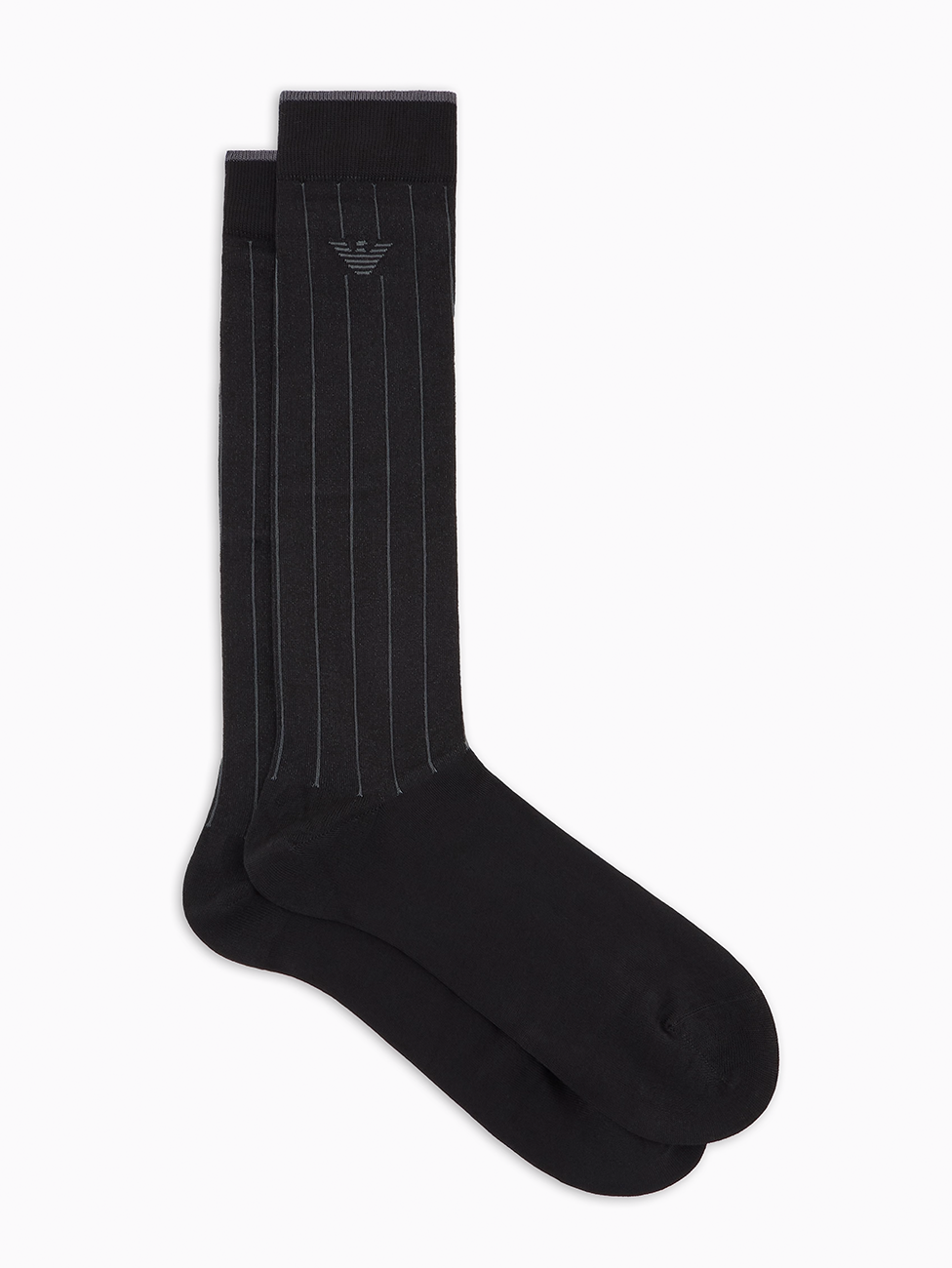 Emporio Armani Striped Knee-high Men's Socks
